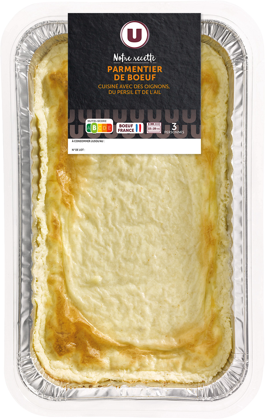 PARMENTIER DE BOEUF OU DE CANARD U