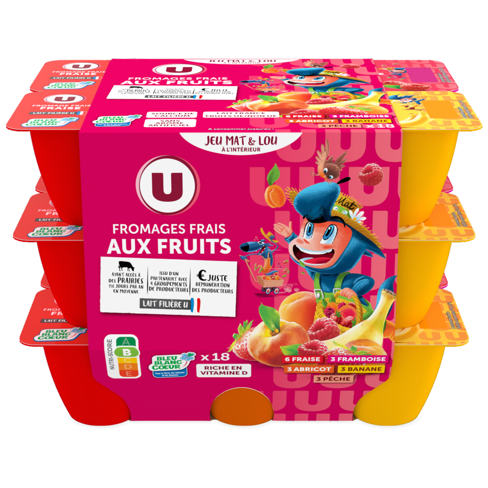 FROMAGES FRAIS AUX FRUITS U MAT & LOU