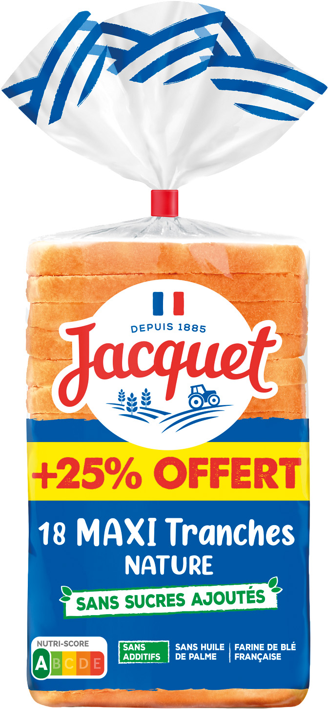 PAIN DE MIE MAXI TRANCHES JACQUET