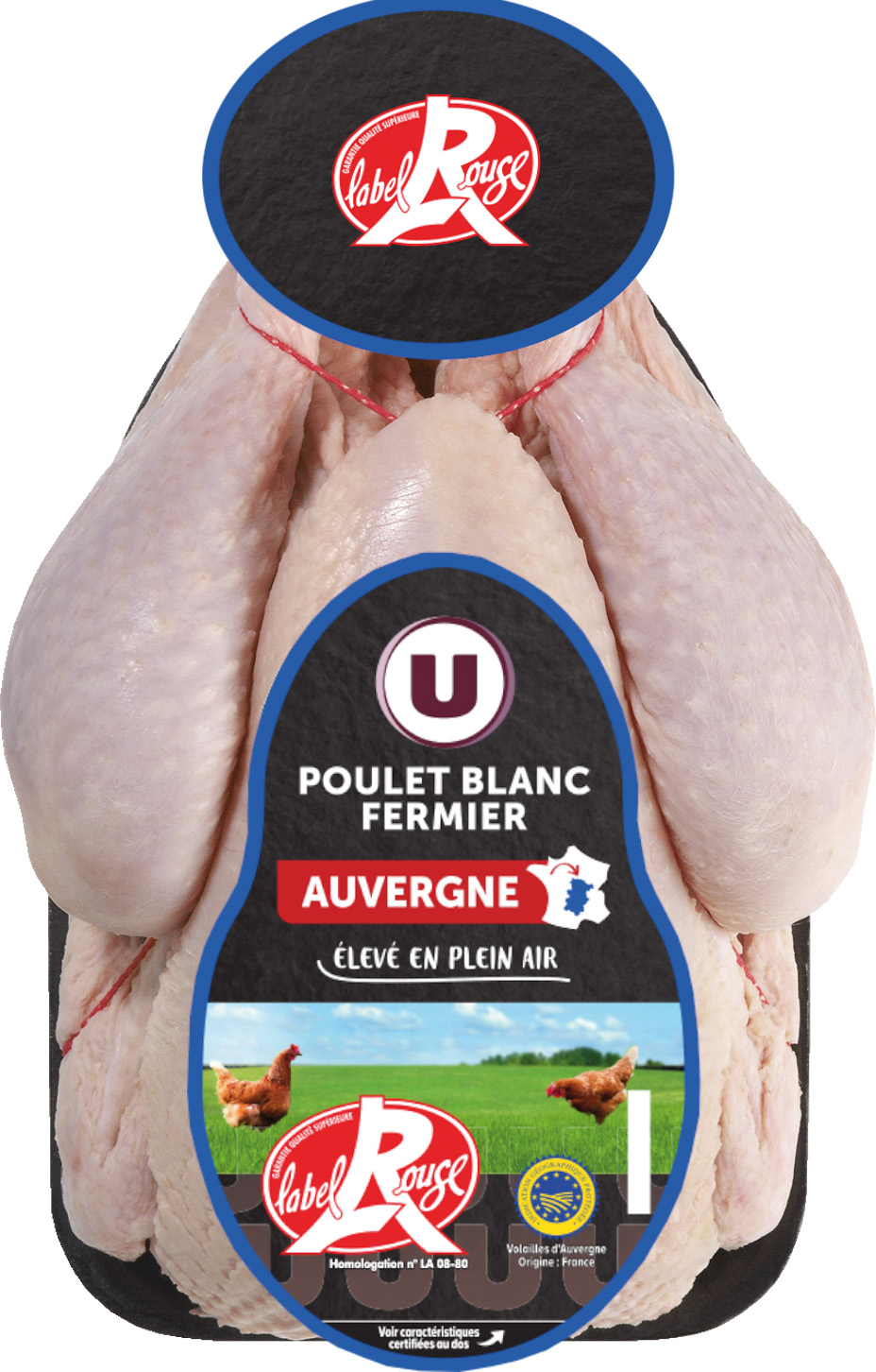 POULET FERMIER LABEL ROUGE IGP PRÊT À CUIRE U