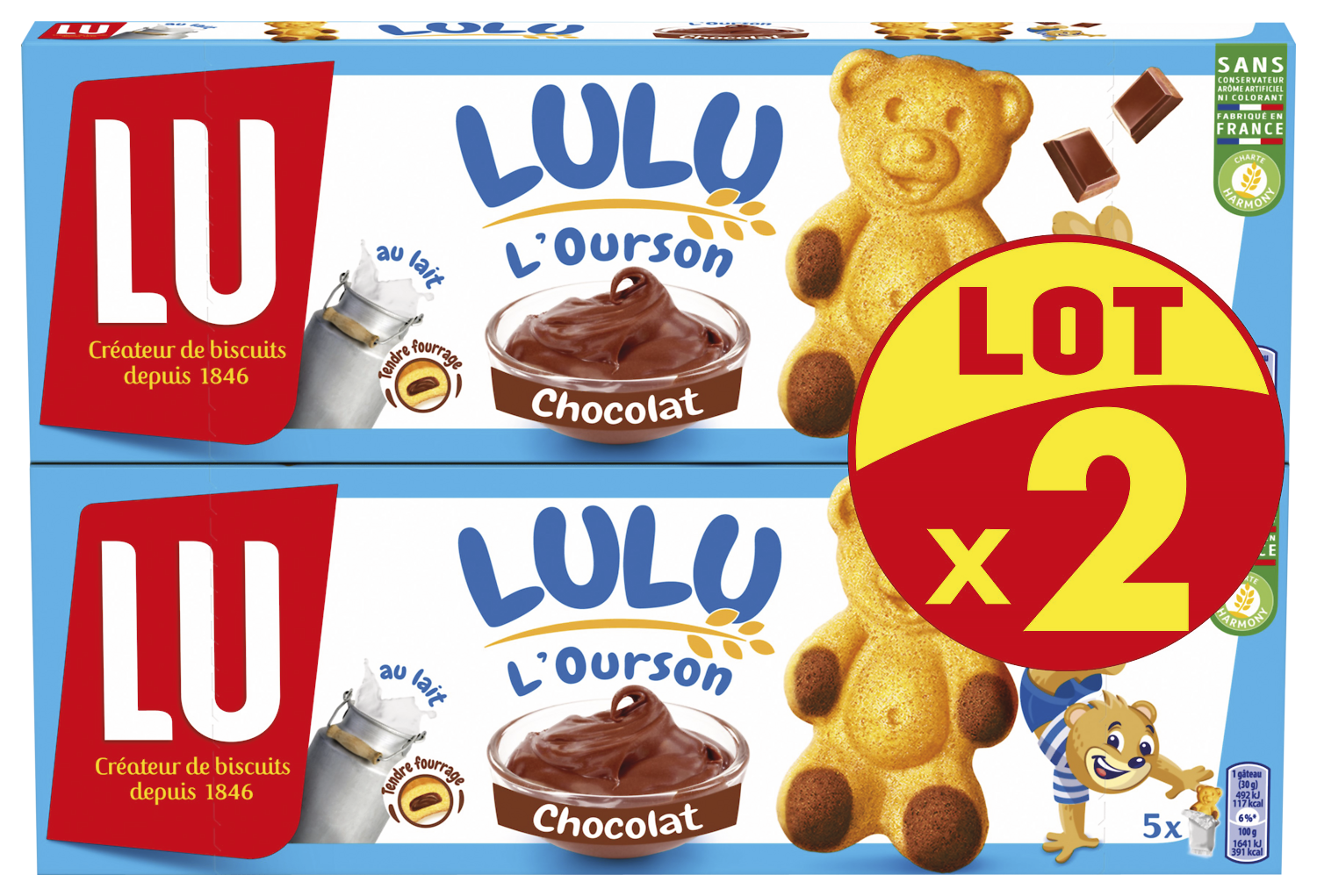 GATEAUX MOELLEUX FOURRES LULU L'OURSON LU