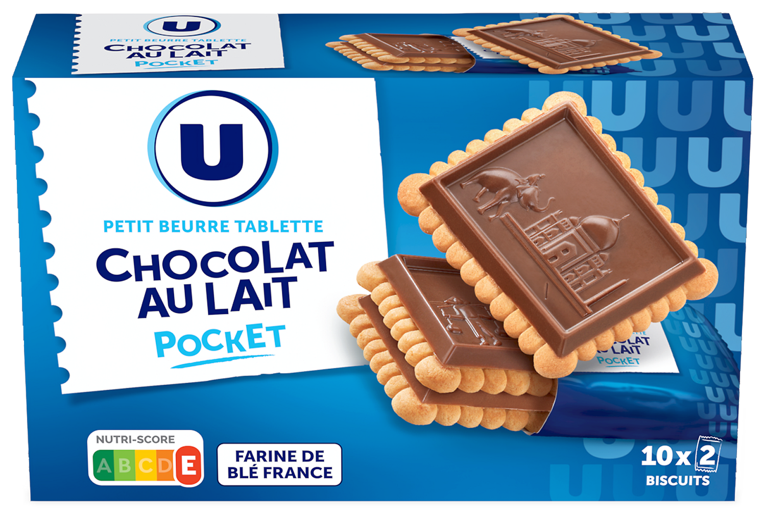 PETIT BEURRE TABLETTE CHOCOLAT AU LAIT U