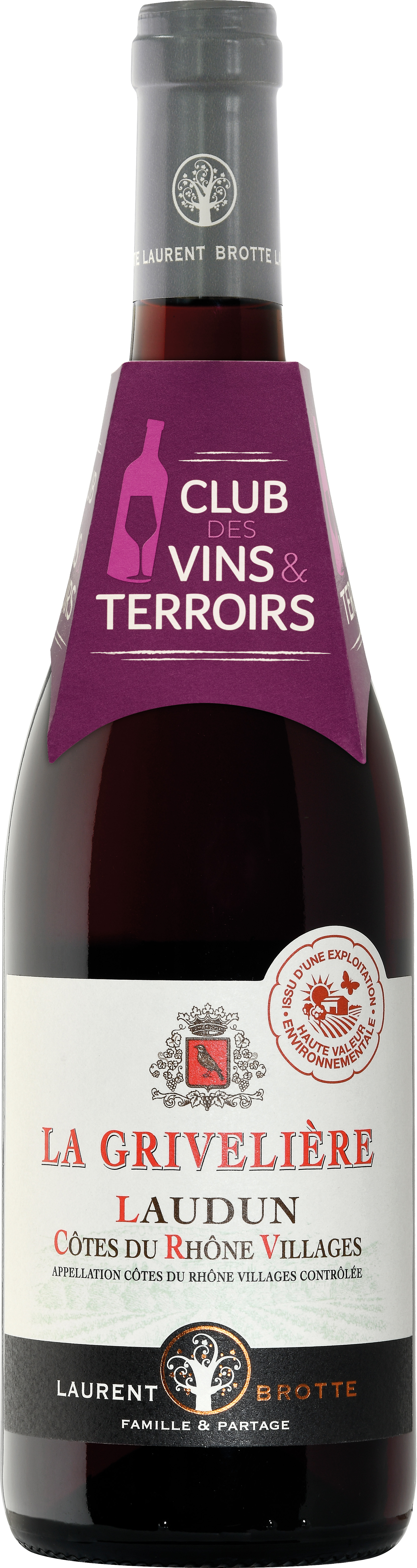 CÔTES DU RHÔNE VILLAGES LAUDUN AOP ROUGE LA GRIVELIÈRE 2022