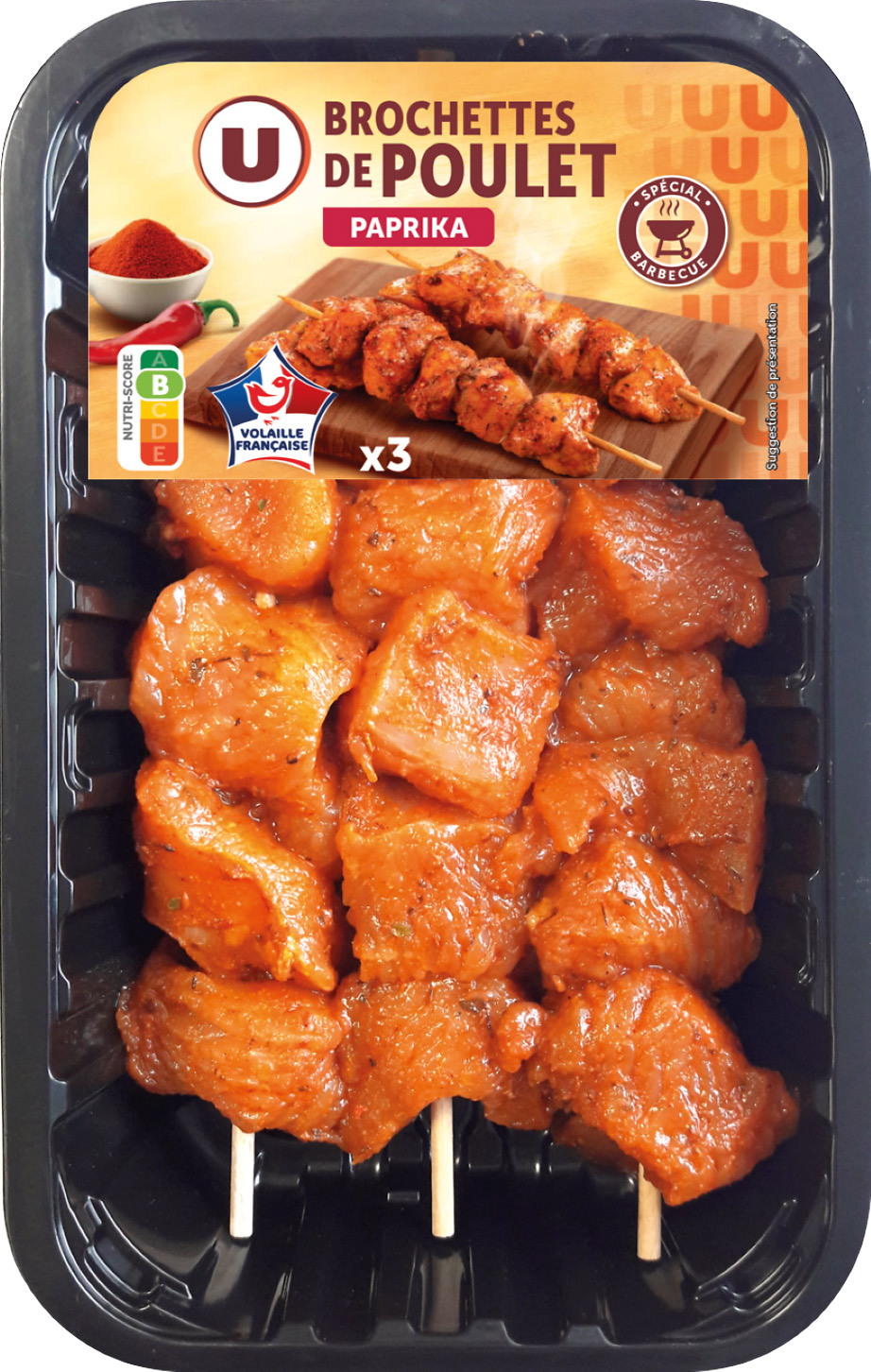 BROCHETTE DE FILET DE POULET U