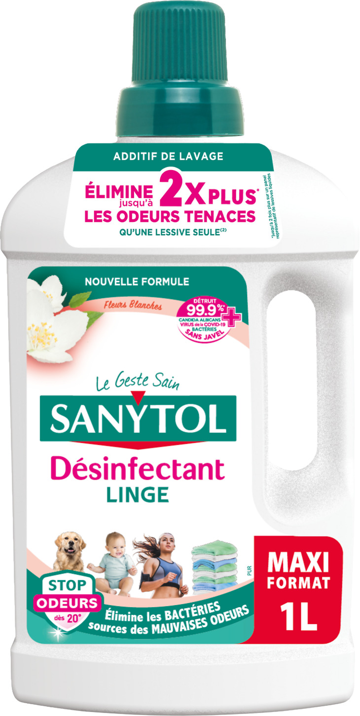 DESINFECTANT LINGE FLEURS BLANCHES SANYTOL
