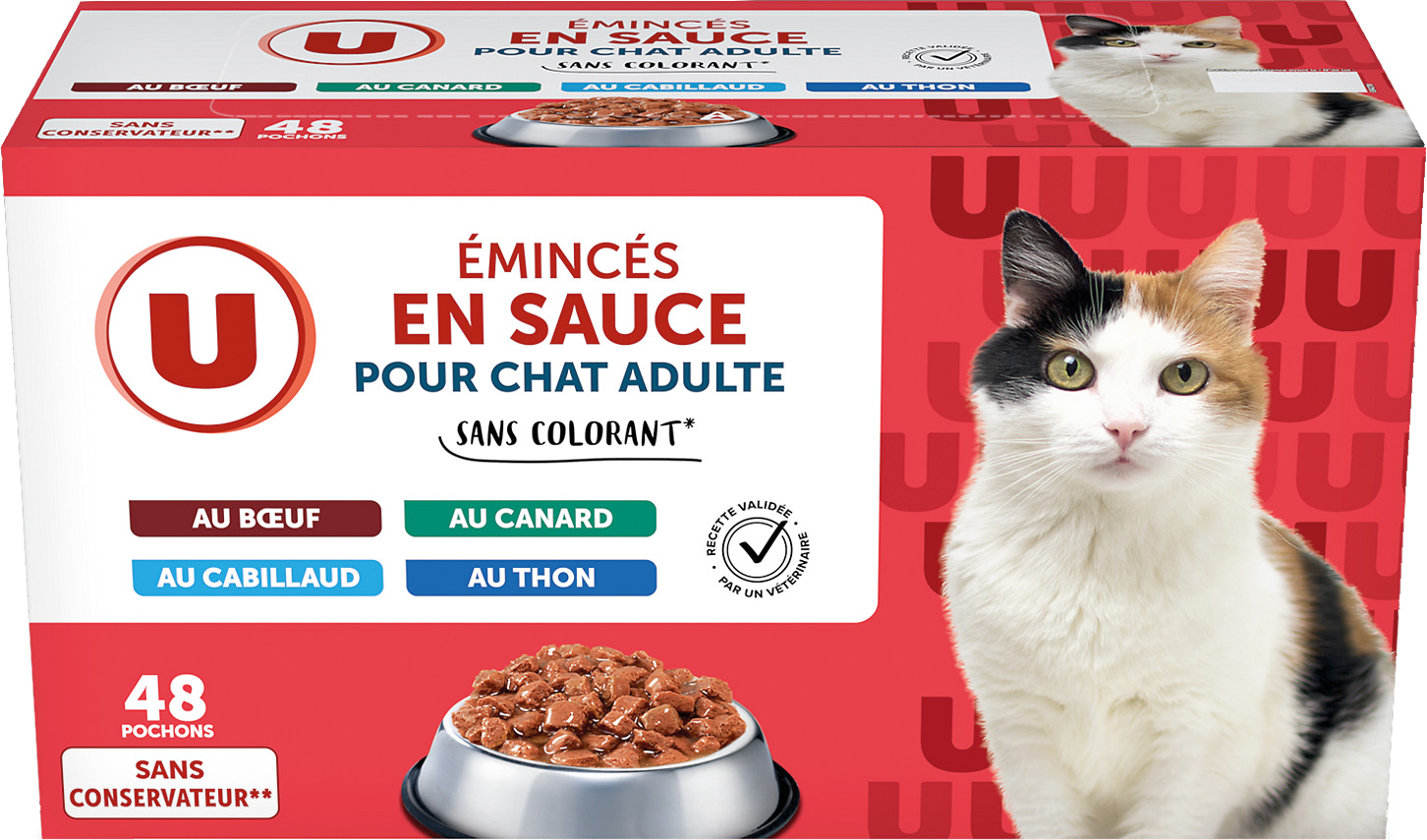 SACHETS FRAICHEUR EMINCES EN SAUCE VIANDES & POISSONS U