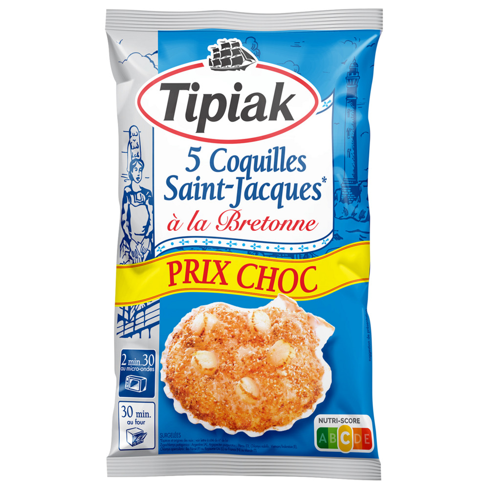 COQUILLES ST JACQUES SURGELEES TIPIAK