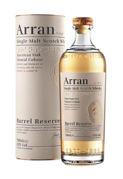 SINGLE MALT SCOTCH WHISKY ARRAN BARREL RESERVE 40°