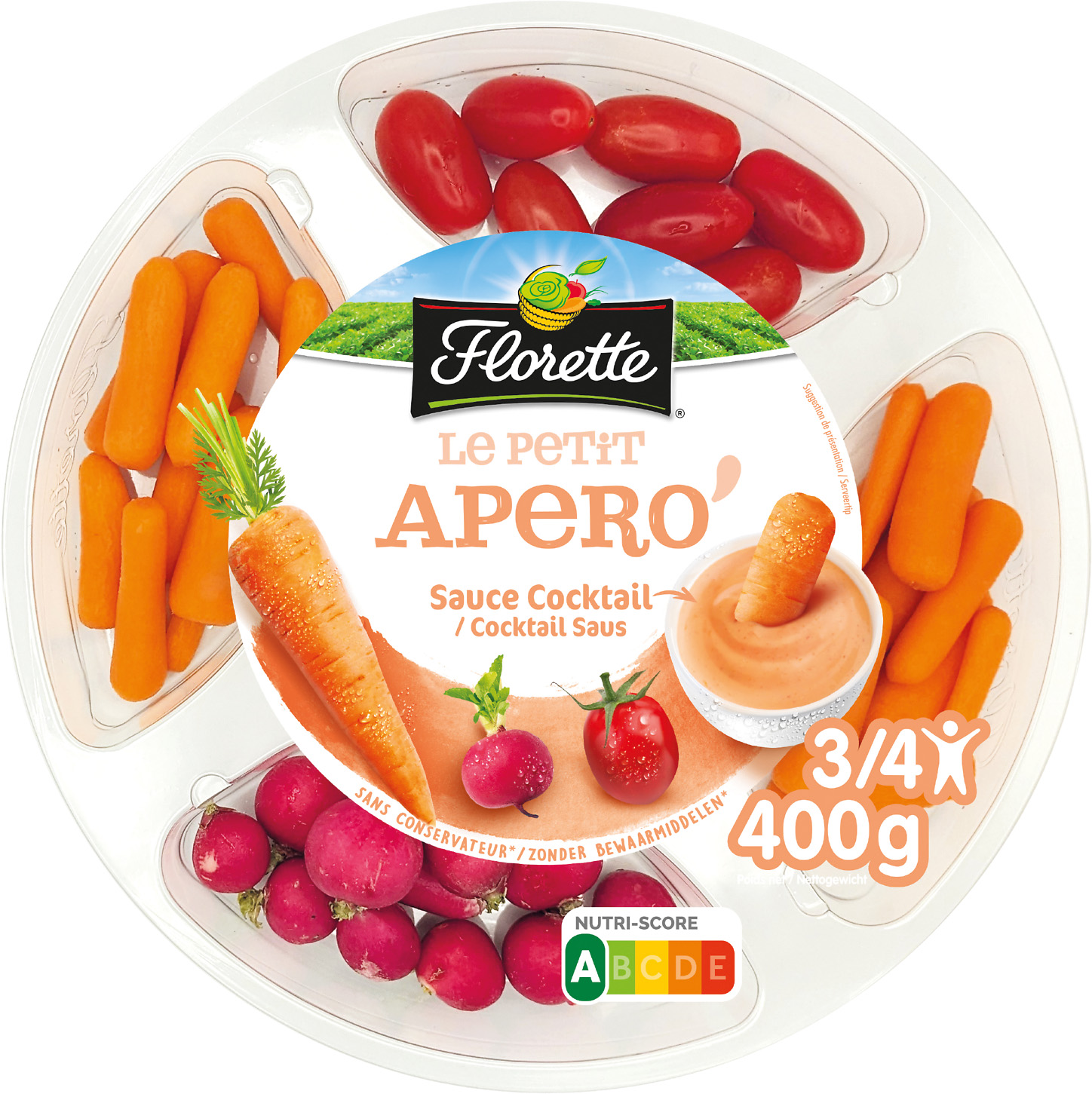 PLATEAU APERITIF FLORETTE