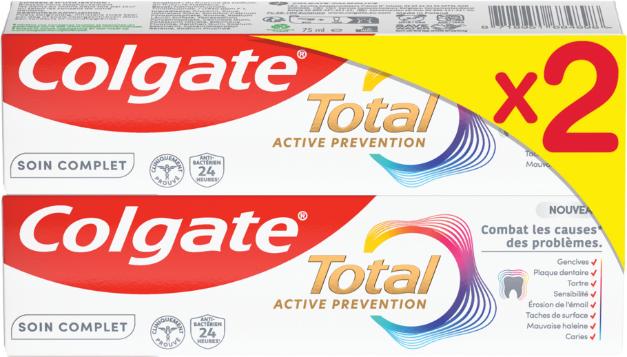 DENTIFRICE COLGATE TOTAL ACTIVE PREVENTION