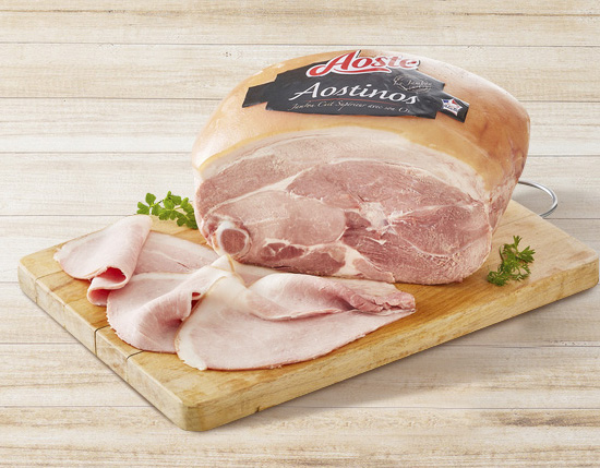 JAMBON CUIT AVEC SON OS AOSTINOS NATURE OU FUMÉ