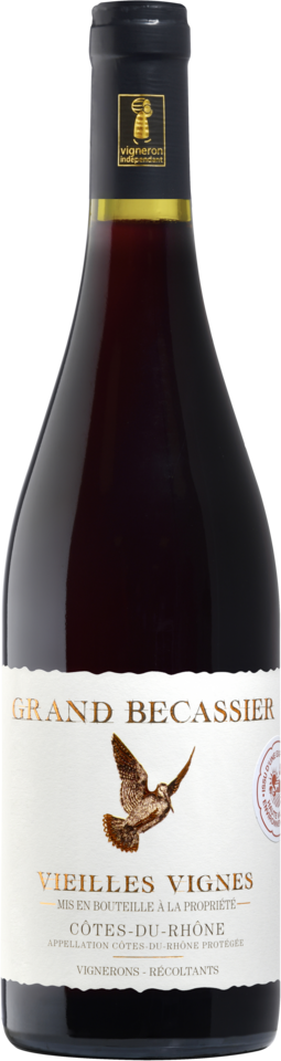 CÔTES DU RHÔNE AOP ROUGE GRAND BÉCASSIER VIEILLES VIGNES 2023