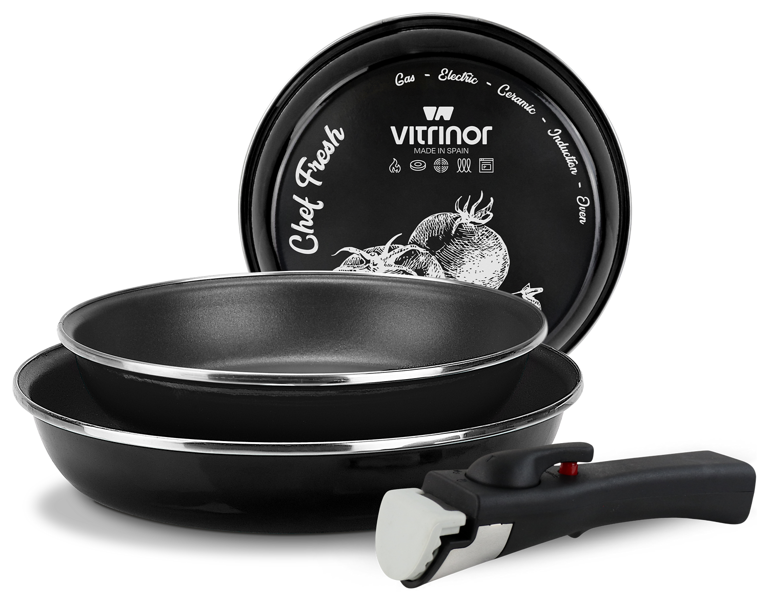 LOT 3 POELES AMOVIBLES