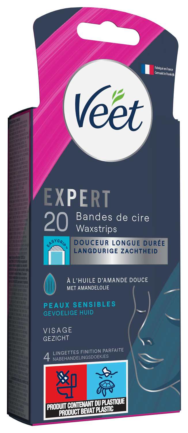 BANDES DE CIRE PEAUX SENSIBLES VEET EXPERT