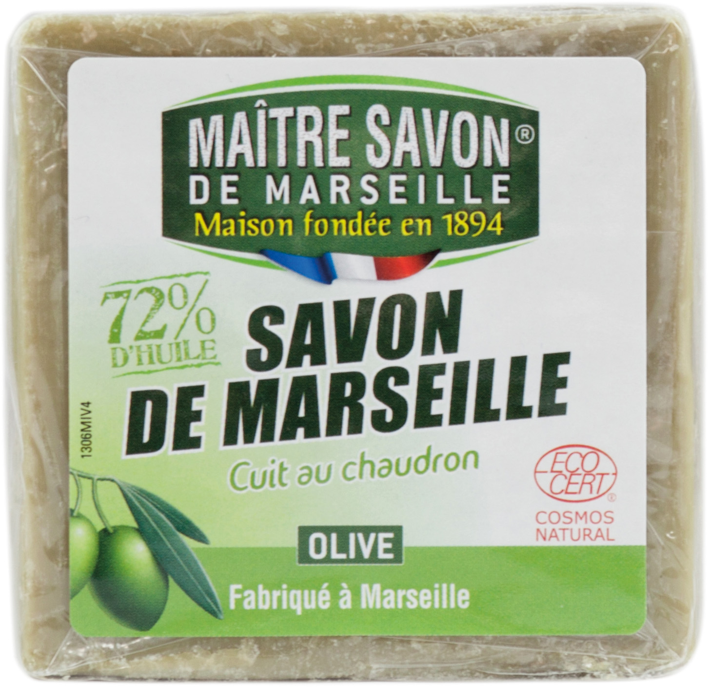 SAVON DE MARSEILLE A L'HUILE D'OLIVE MAITRE SAVON DE MARSEILLE