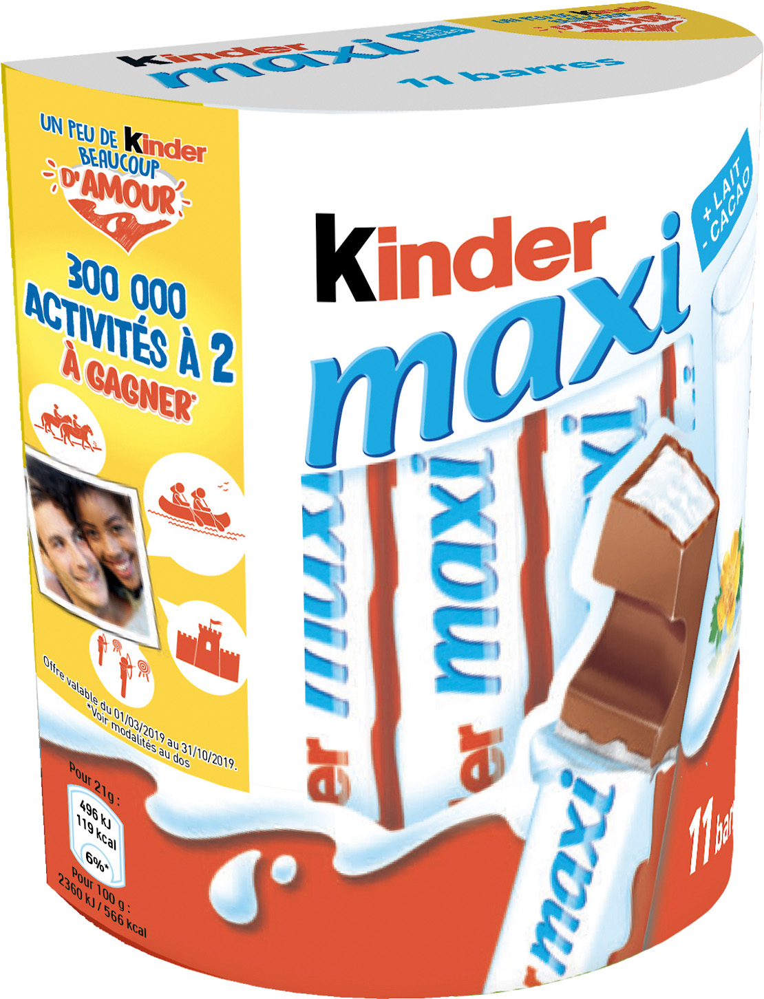 BARRES CHOCOLATEES KINDER MAXI