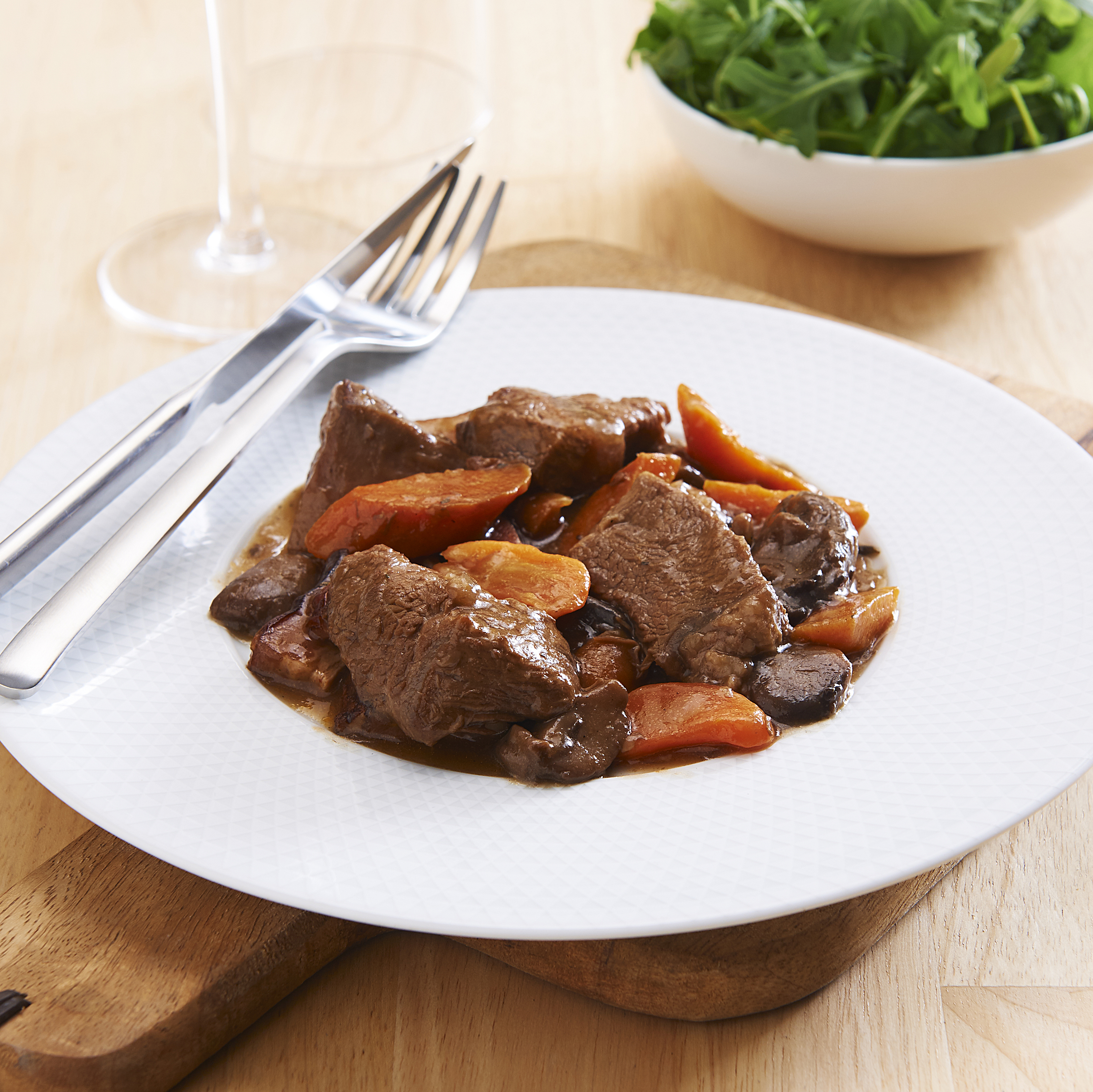 BOEUF BOURGUIGNON U OU BLANQUETTE DE VEAU U