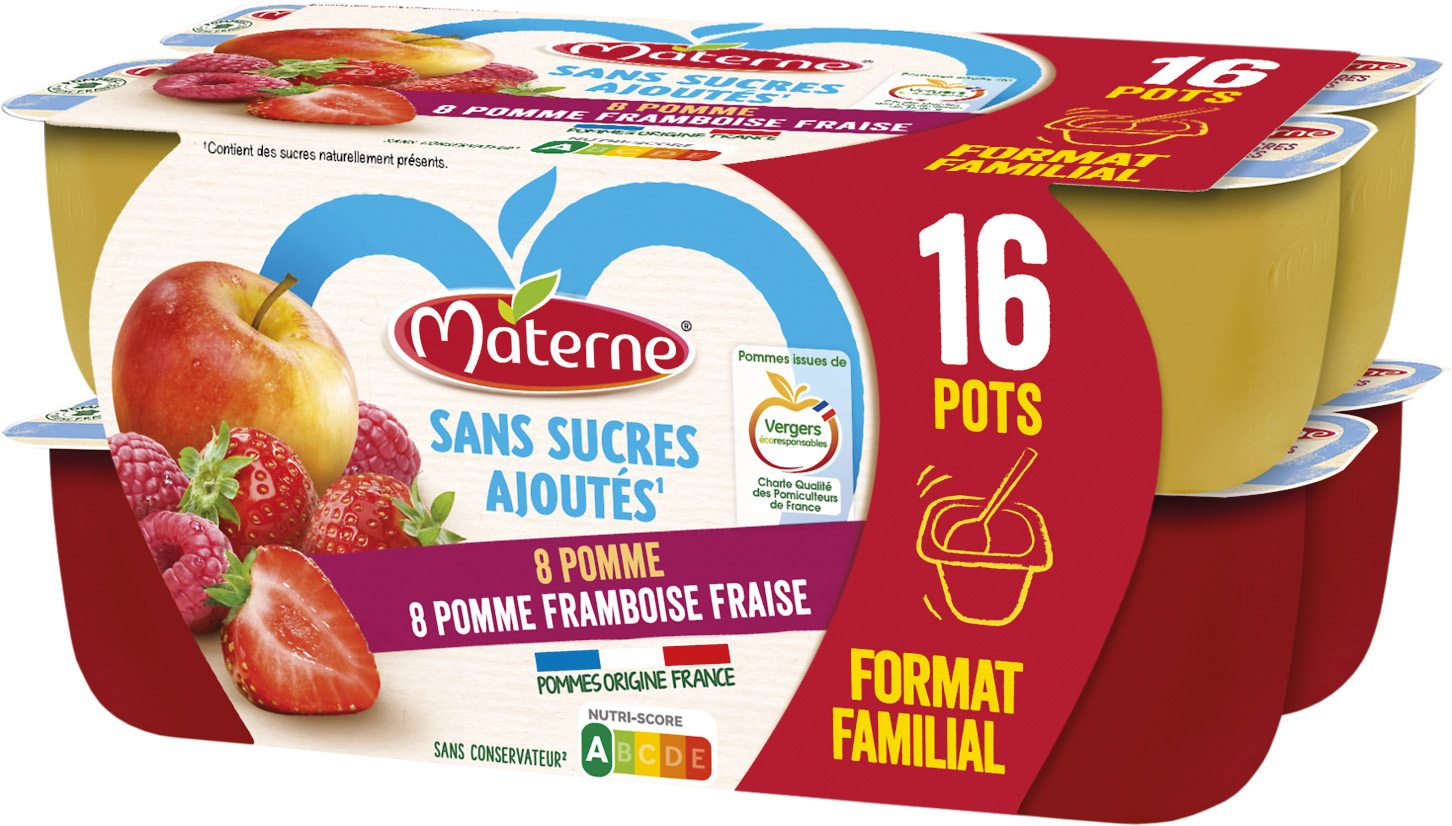 COMPOTES SANS SUCRES AJOUTES MATERNE