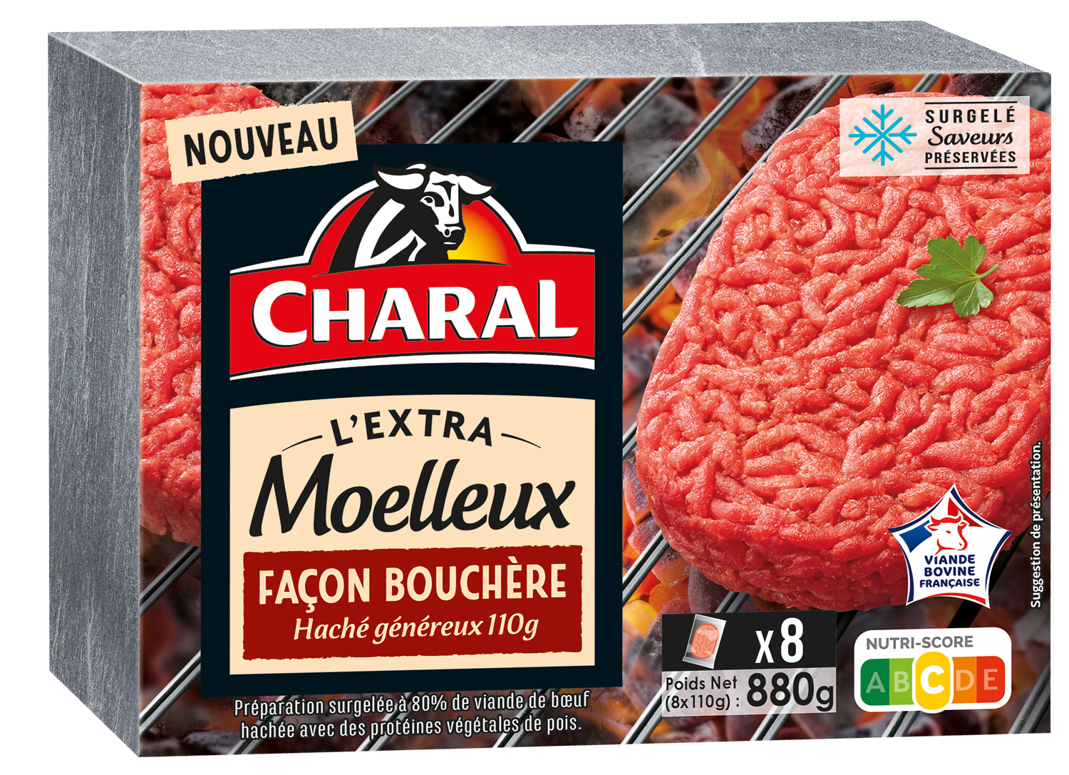 HACHE SURGELE L'EXTRA MOELLEUX FACON BOUCHERE CHARAL
