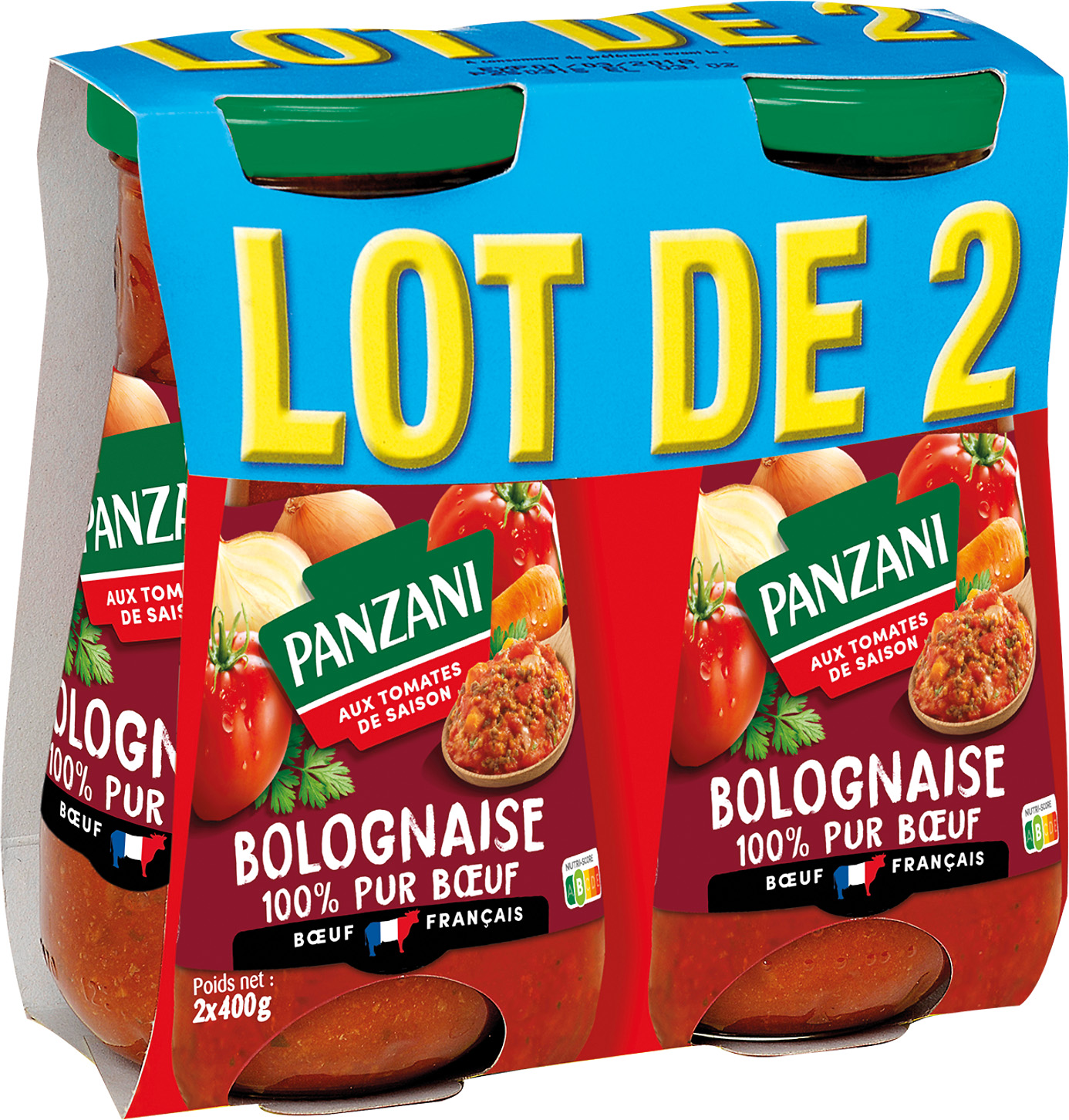 SAUCE BOLOGNAISE 100% PUR BOEUF FRANCAIS PANZANI