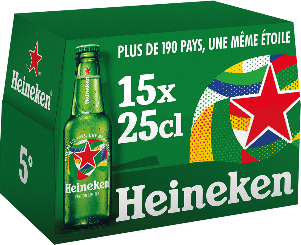 BIERE BLONDE HEINEKEN 5°