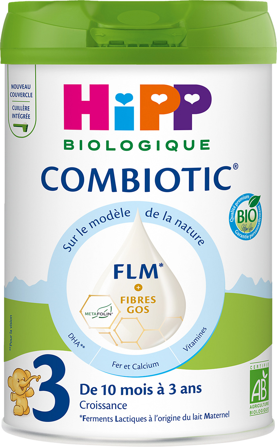COMBIOTIC CROISSANCE 3 DES 10 MOIS BIO HIPP