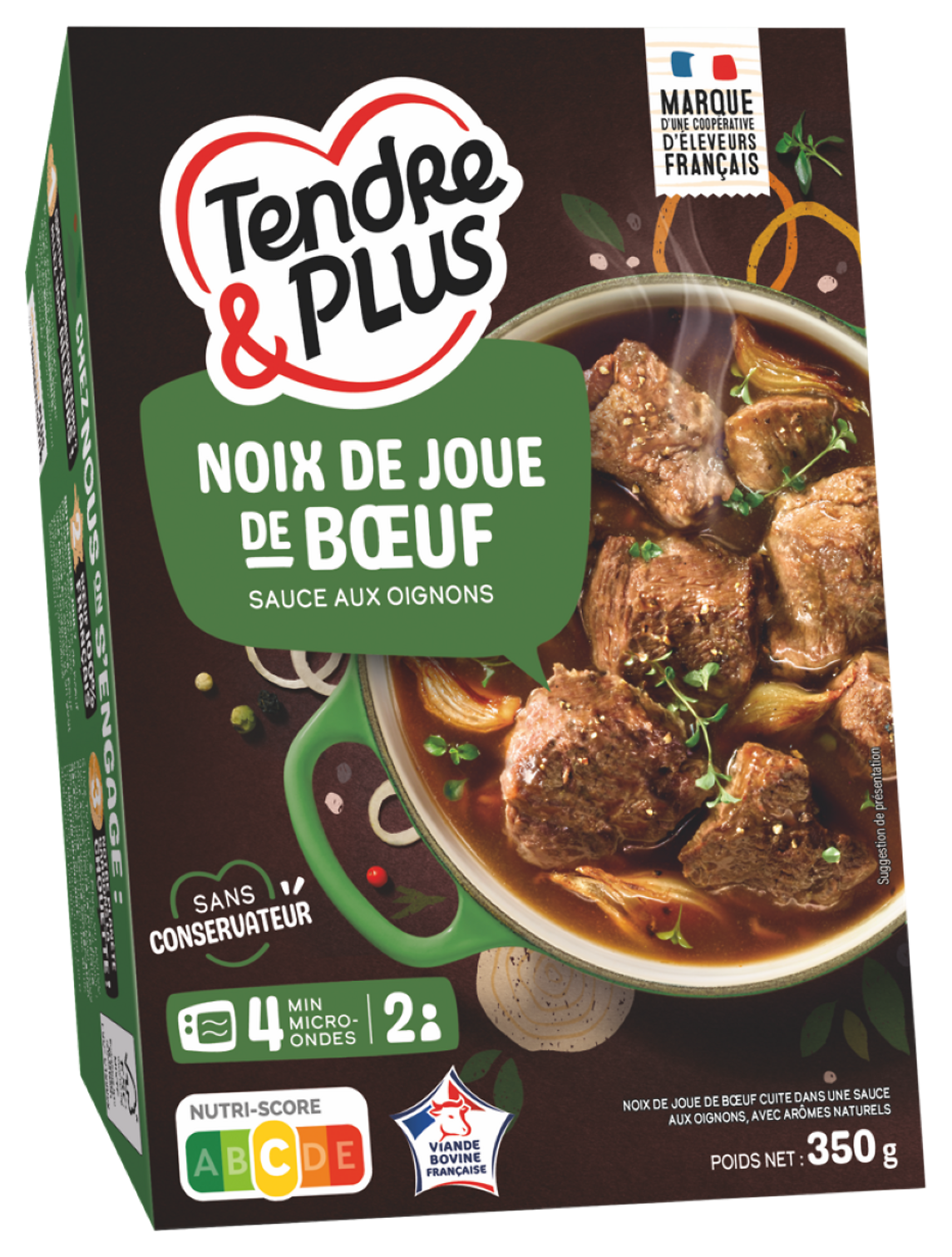 NOIX DE JOUE DE BOEUF CUITE OU BOEUF BOURGUIGNON CUIT OU BLANQUETTE DE VEAU CUITE
TENDRE ET PLUS