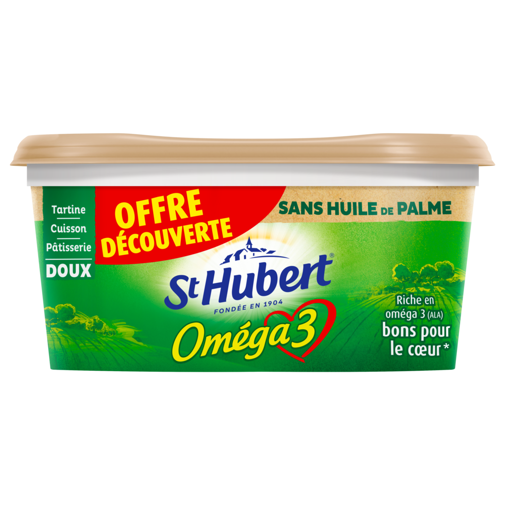 ST HUBERT OMEGA 3 TARTINE ET CUISSON 51% MATIERE GRASSE SANS HUILE DE PALME