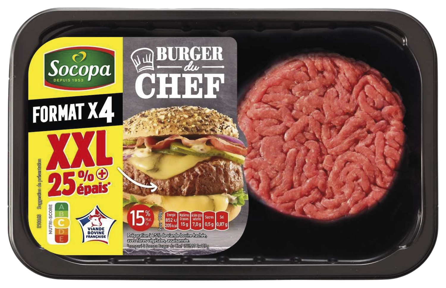 BURGER DU CHEF XXL 15% MG SOCOPA