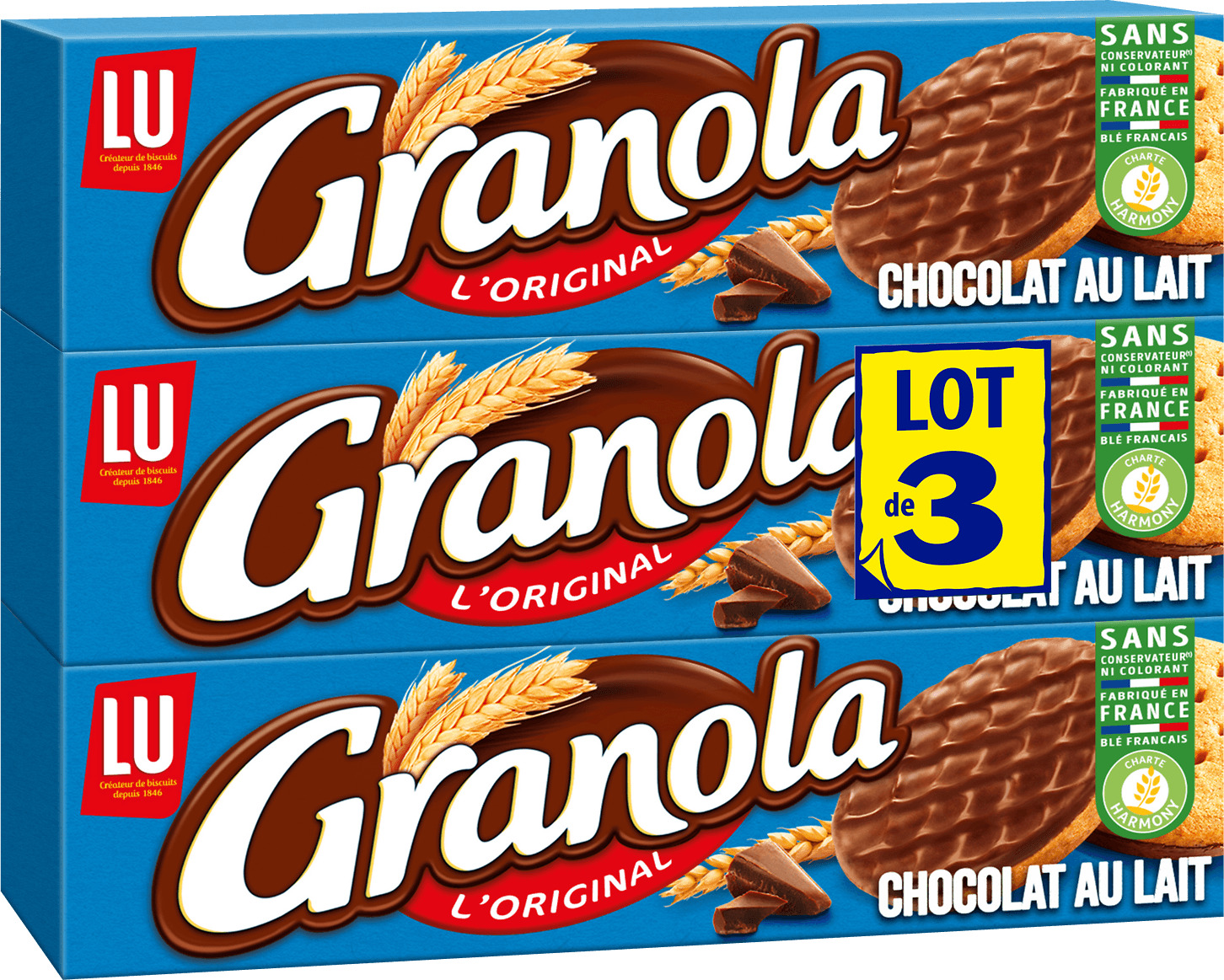 BISCUITS CHOCOLAT AU LAIT GRANOLA