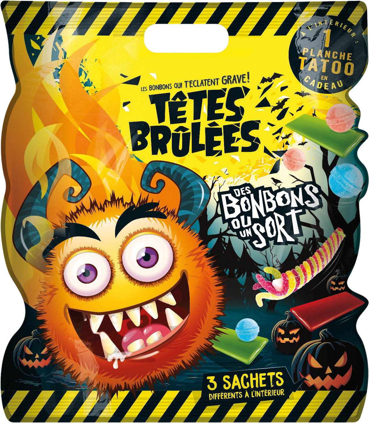 BONBONS HALLOWEEN TETES BRULEES