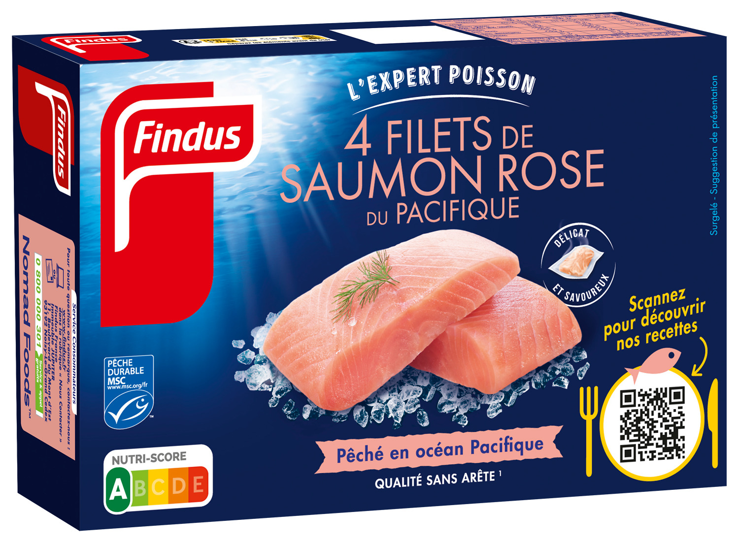 FILETS DE SAUMON DU PACIFIQUE SURGELES FINDUS