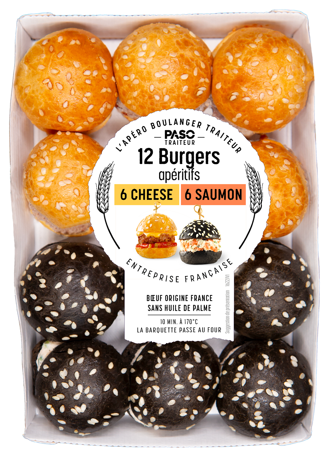 DUO MINI BURGERS CHEESE ET SAUMON