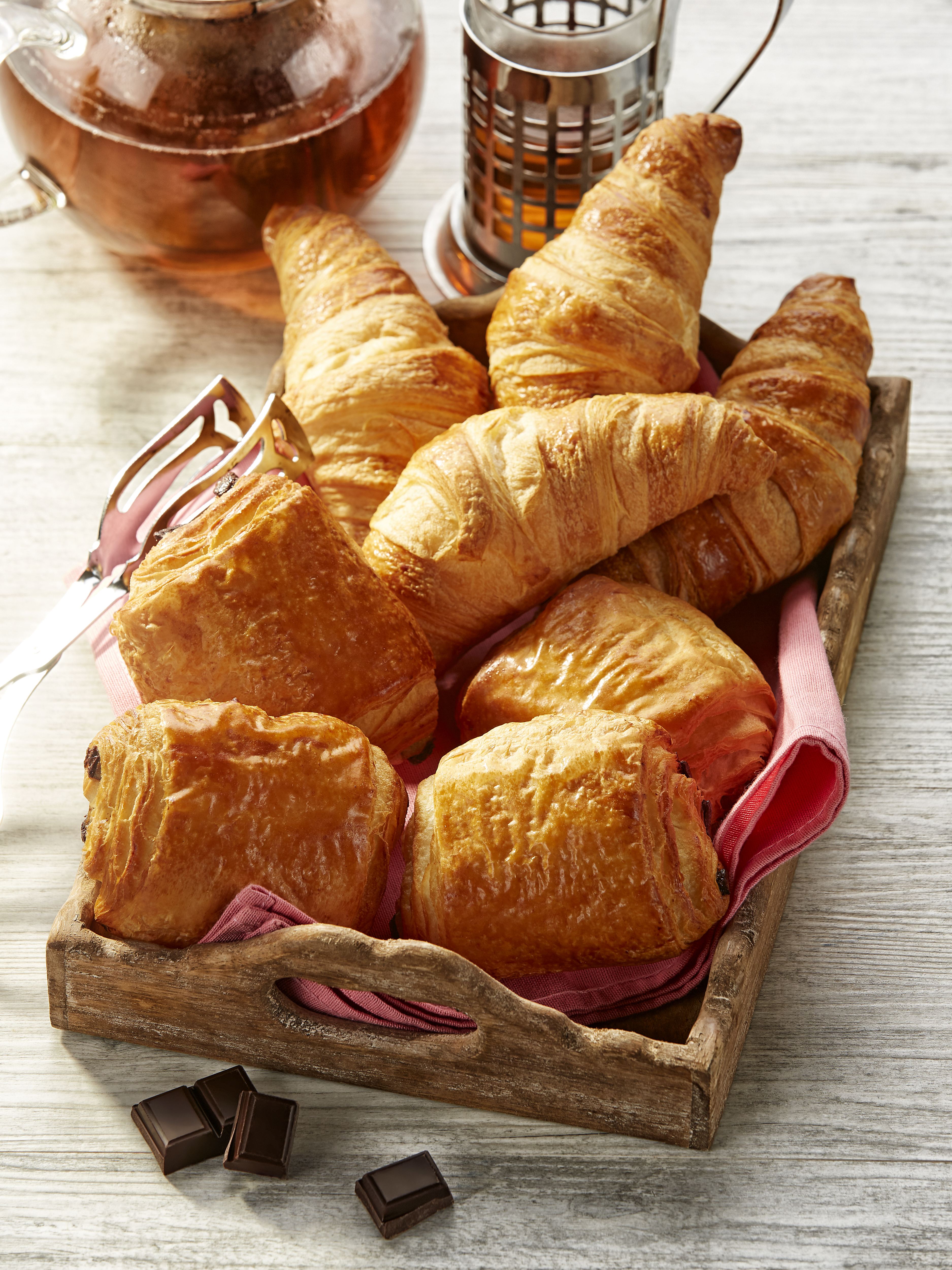 4 CROISSANTS + 4 PAINS CHOCOLAT U SAVEURS