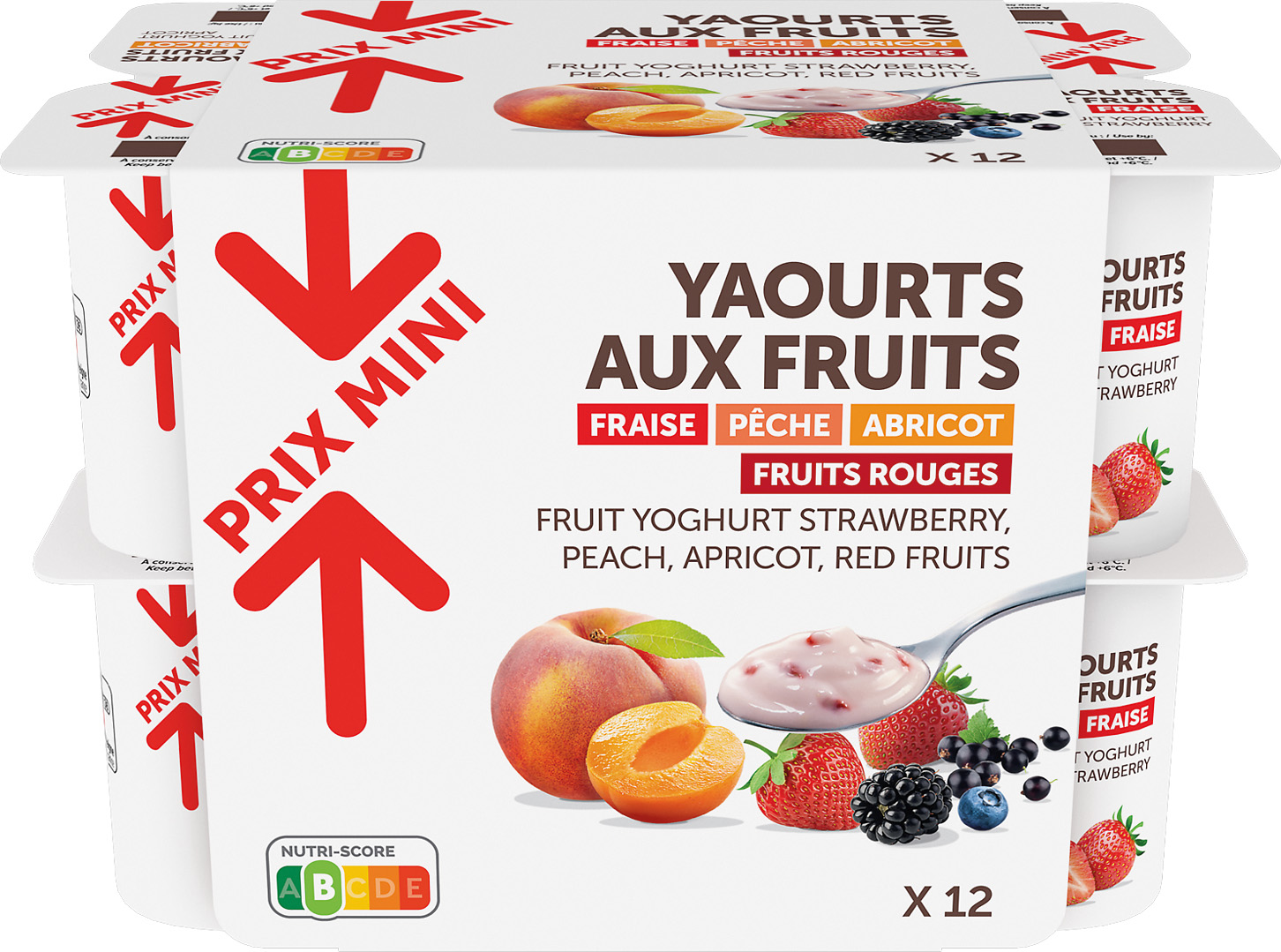 YAOURTS AUX FRUITS PANACHE PRIX MINI