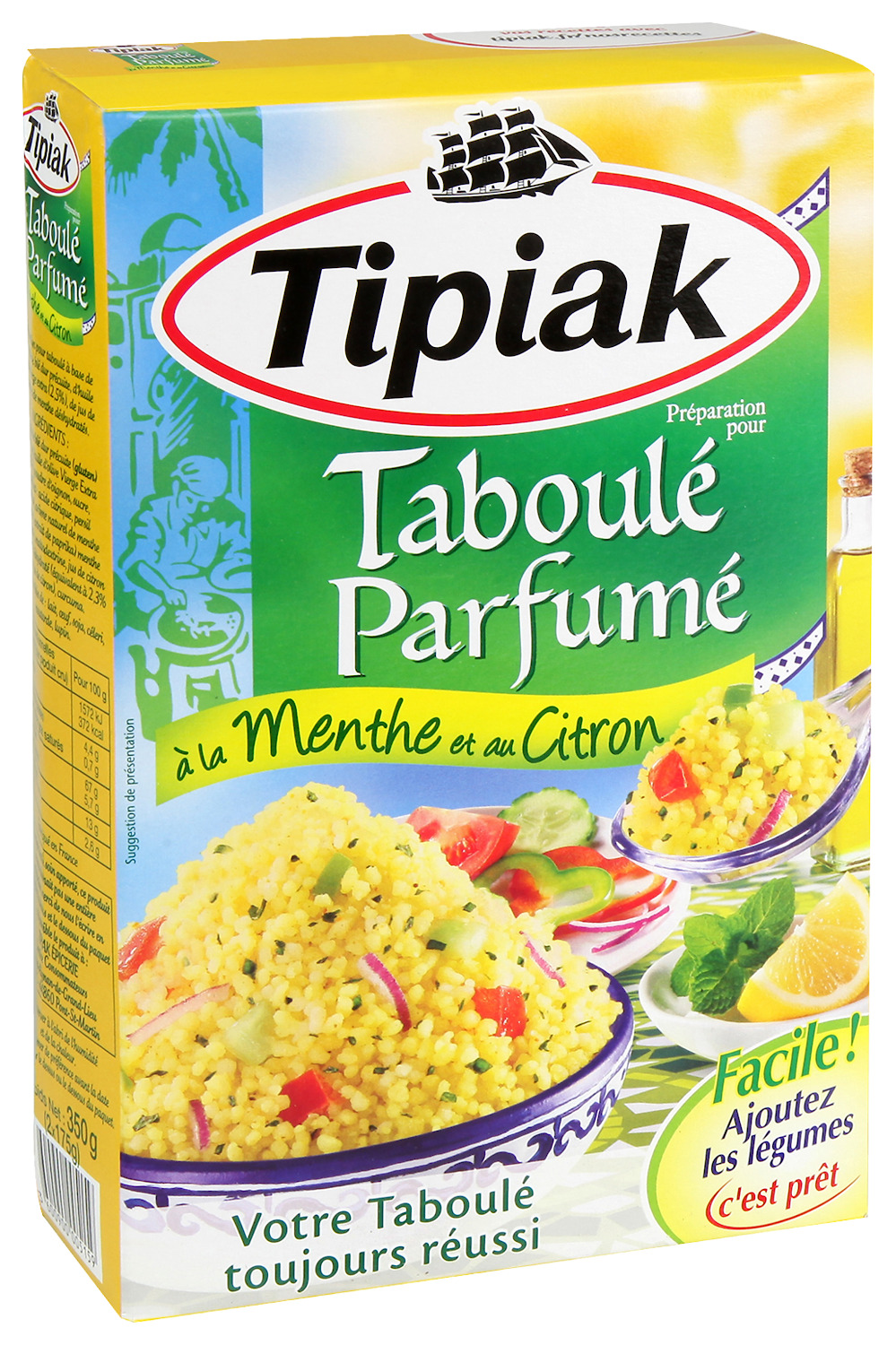 TABOULE MENTHE CITRON TIPIAK