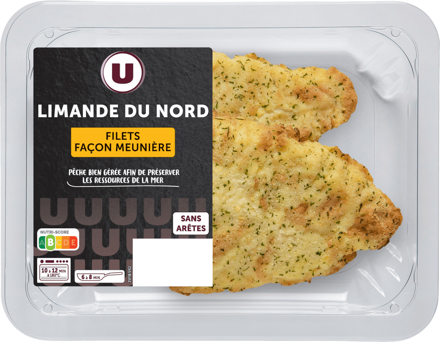 FILET DE LIMANDE DU NORD MEUNIERE U