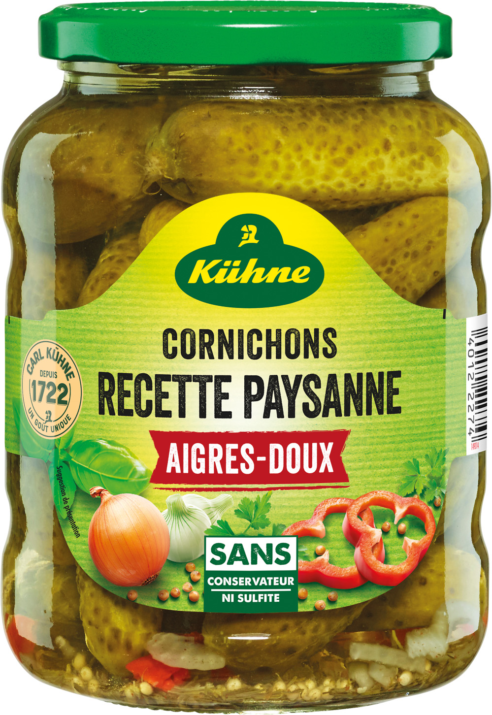CORNICHONS AIGRES DOUX RECETTE PAYSANNE KUHNE