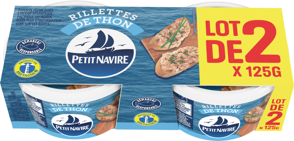 RILLETTES OU TARTINABLES PETIT NAVIRE