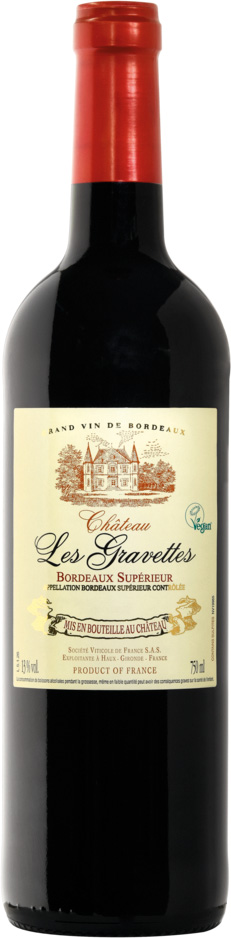 BORDEAUX SUPÉRIEUR AOP ROUGE CHÂTEAU LES GRAVETTES 2016