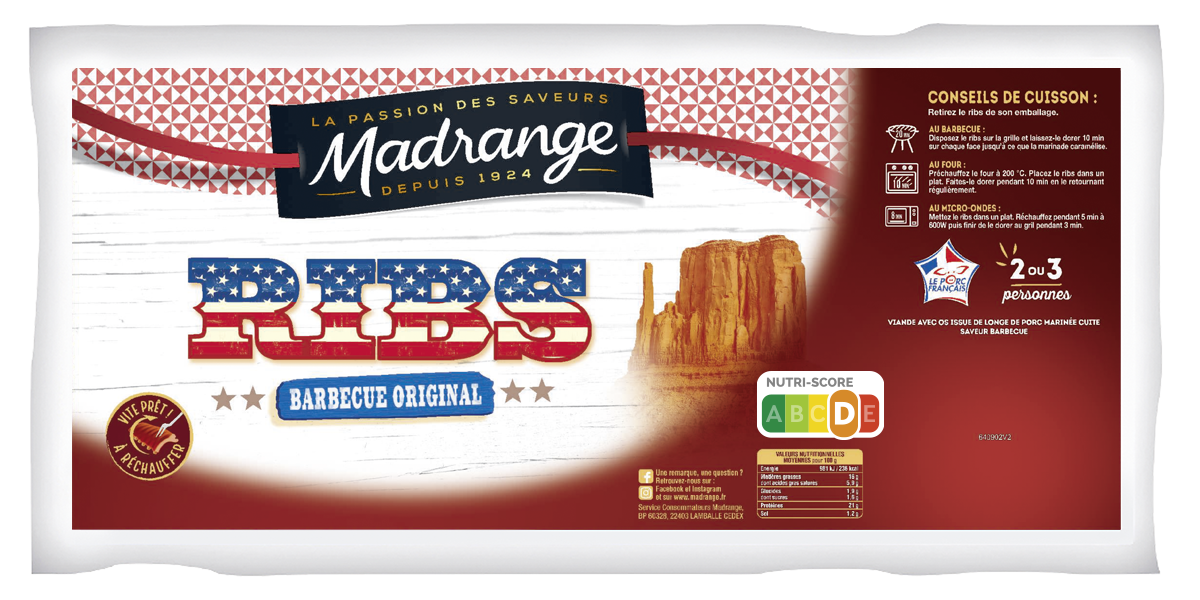 RIBS DE PORC A GRILLER MADRANGE