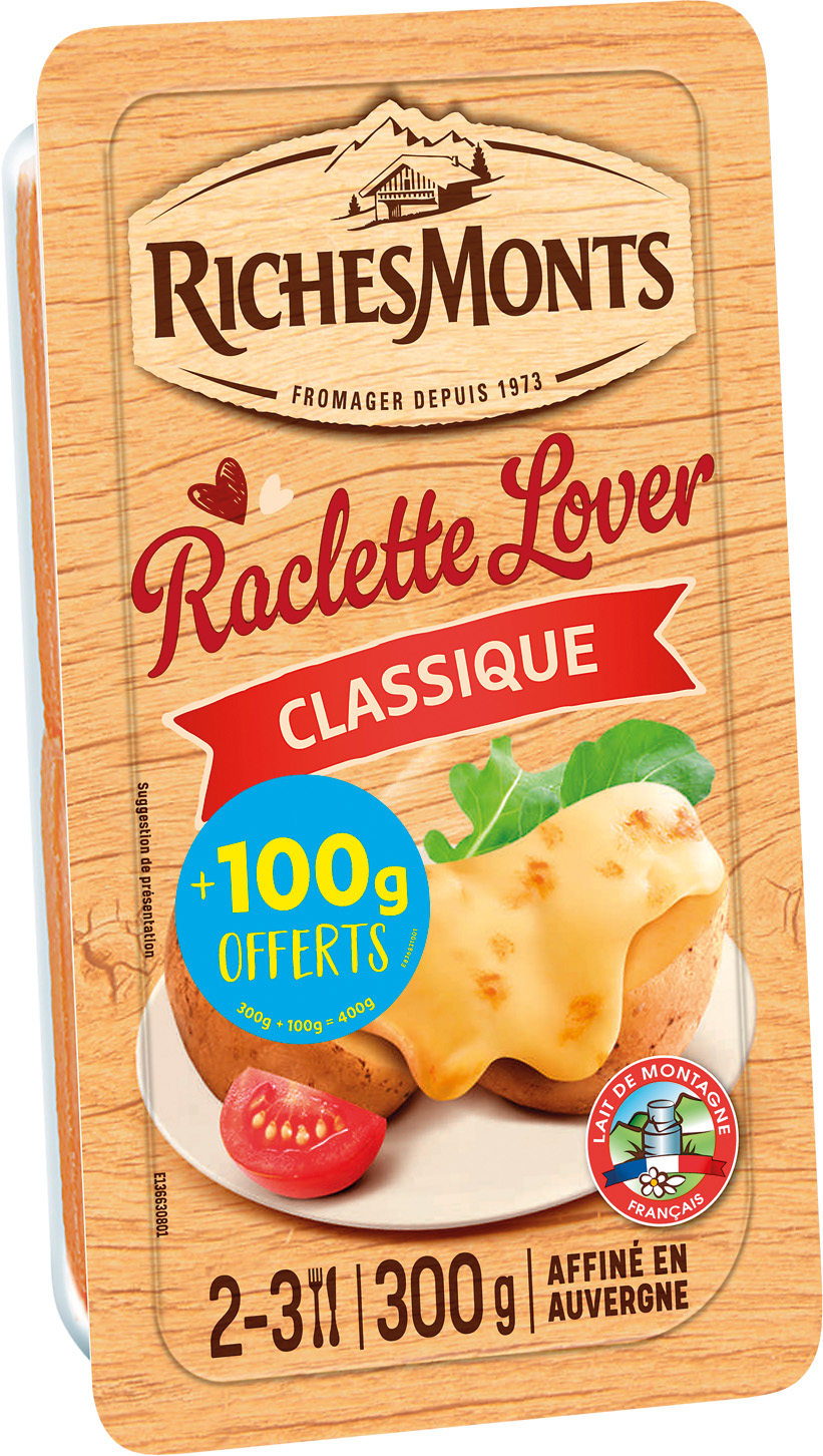 RACLETTE PASTEURISE LOVER RICHESMONT