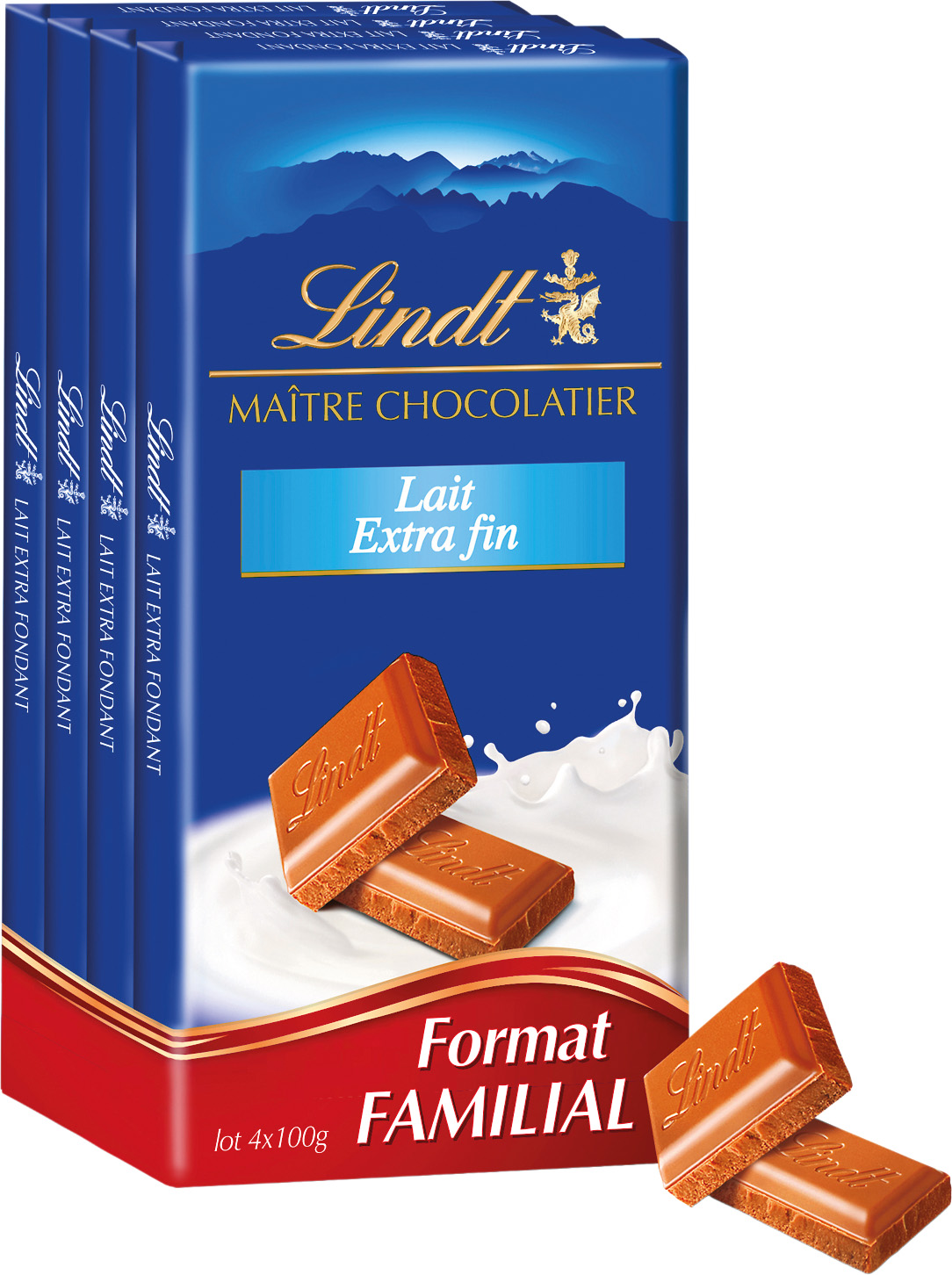 CHOCOLAT AU LAIT EXTRA FIN LINDT