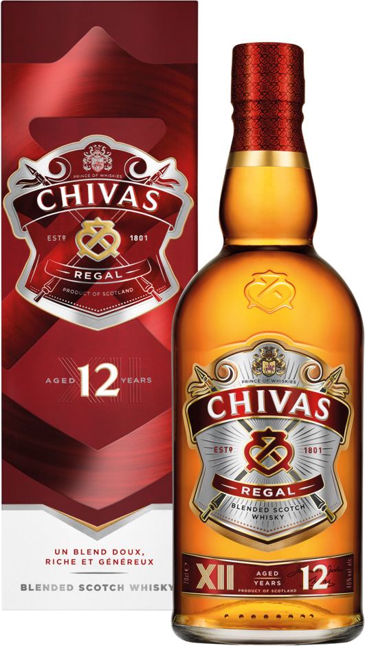 BLENDED SCOTCH WHISKY CHIVAS 12 ANS 40°