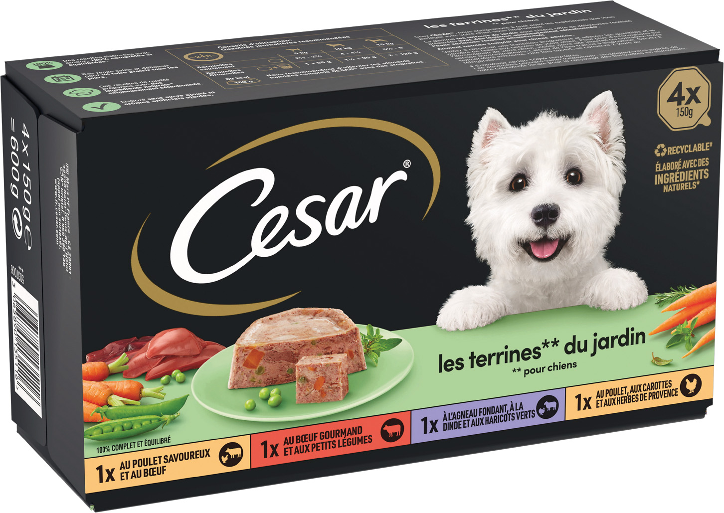 REPAS HUMIDE POUR CHIEN CESAR