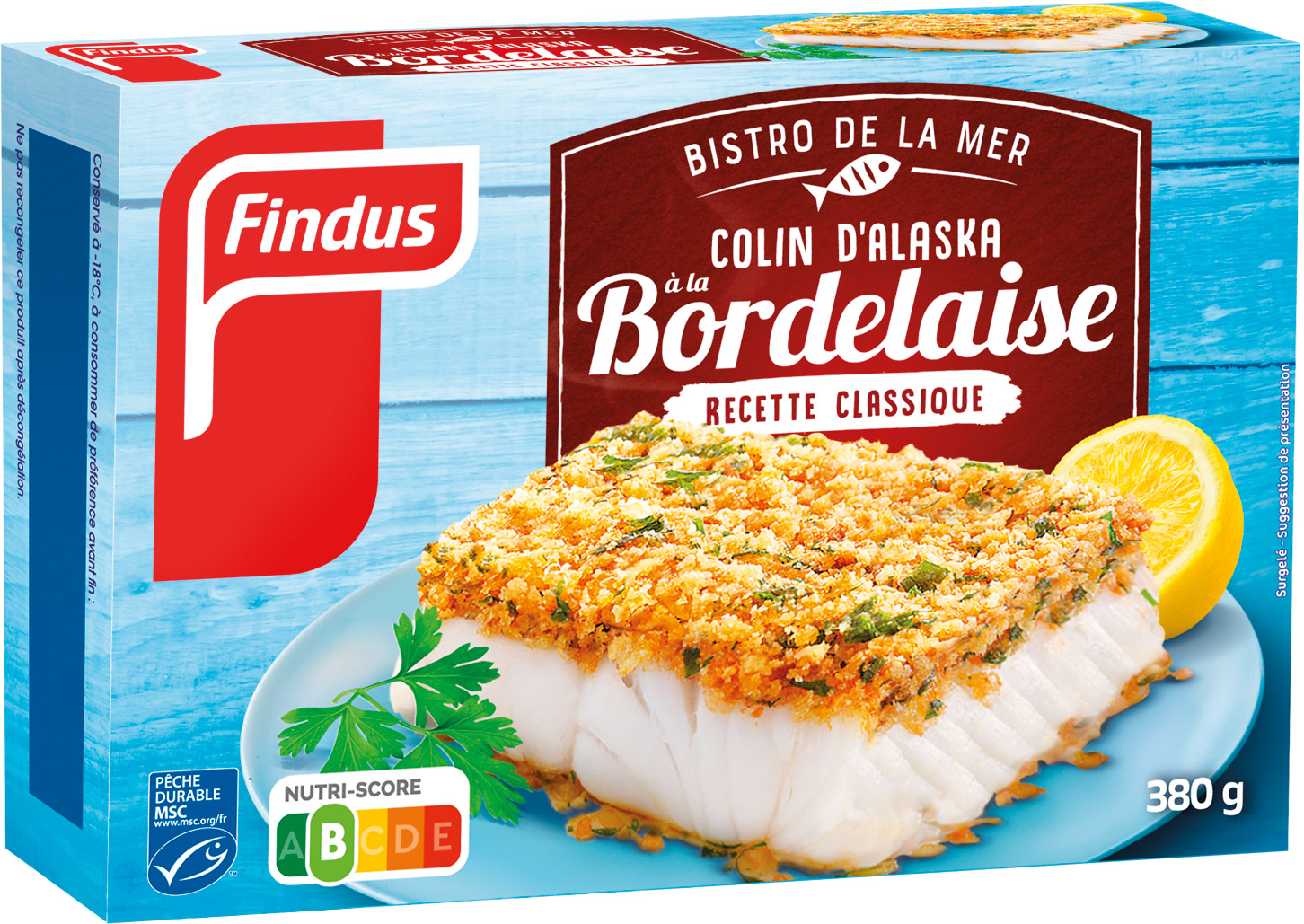 COLIN D'ALASKA A LA BORDELAISE SURGELE FINDUS