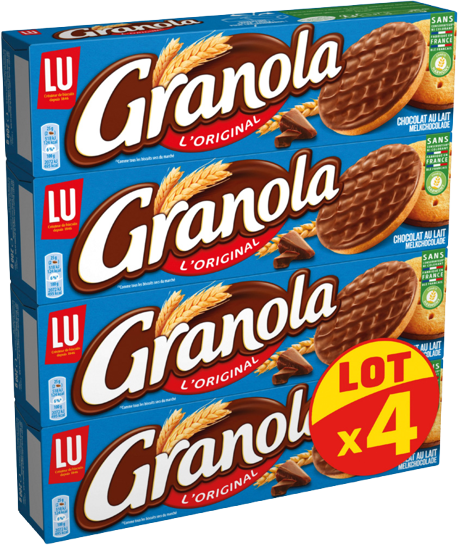 BISCUITS CHOCOLAT AU LAIT GRANOLA LU
