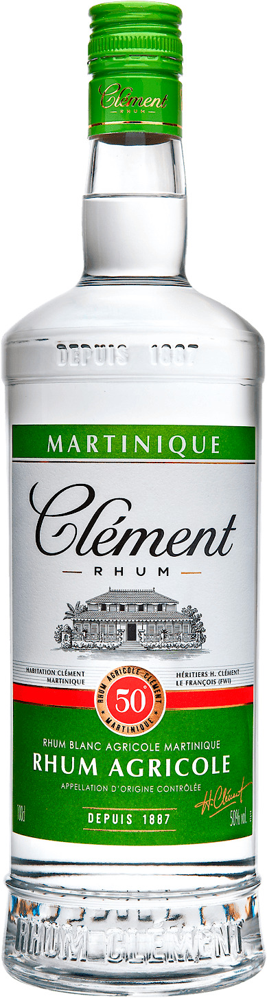 RHUM BLANC AGRICOLE AOC CLEMENT 50°
