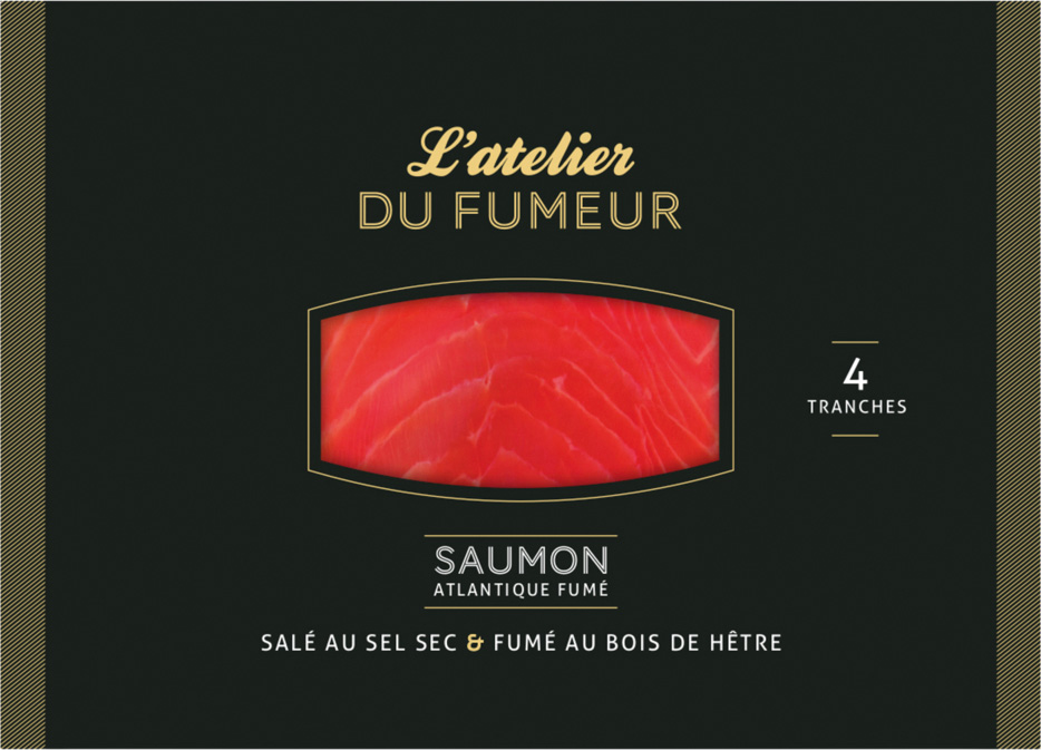 SAUMON FUME ELEVE EN ATLANTIQUE L'ATELIER DU FUMEUR GUYADER