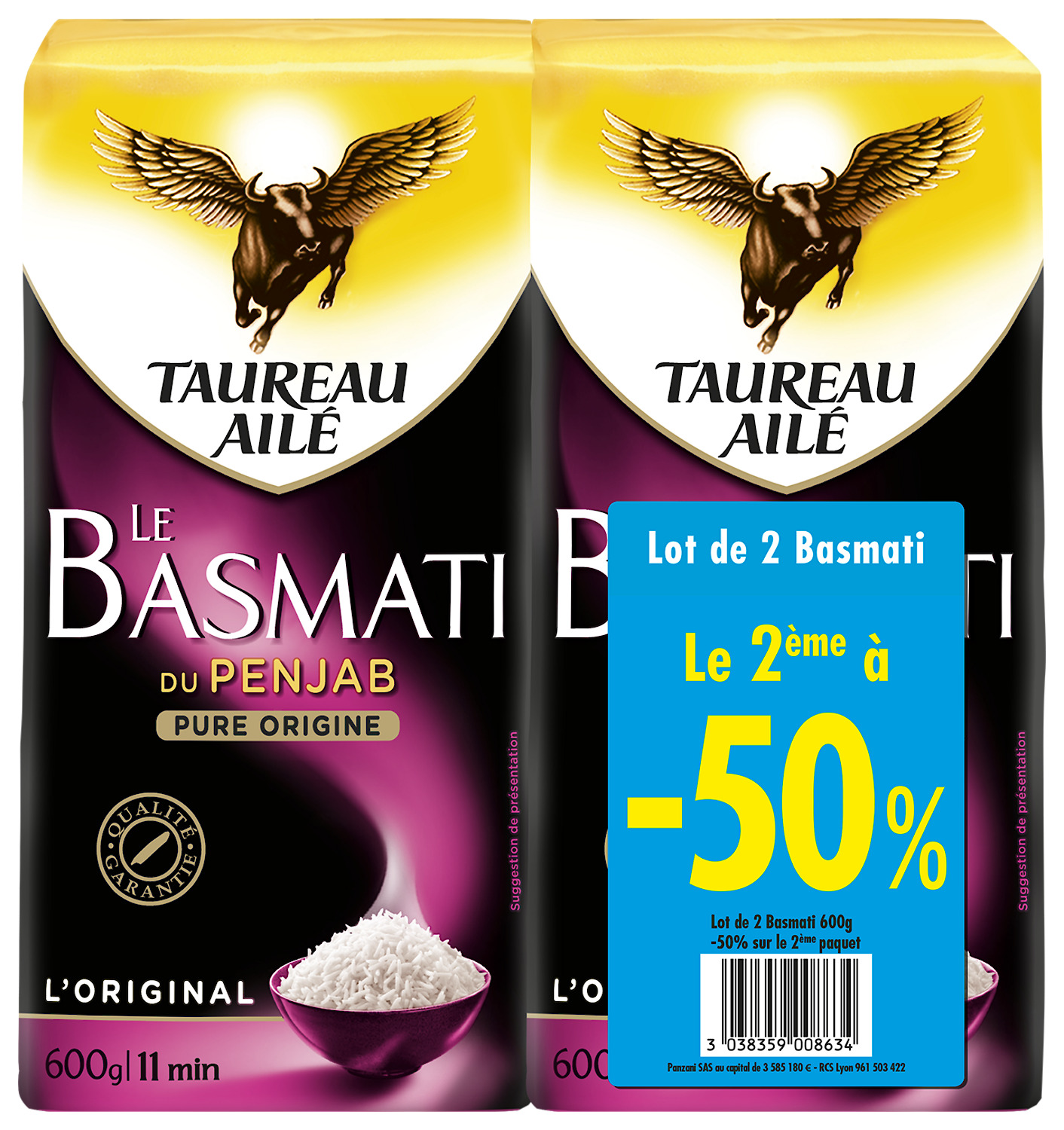 RIZ BASMATI DU PENJAB TAUREAU AILE